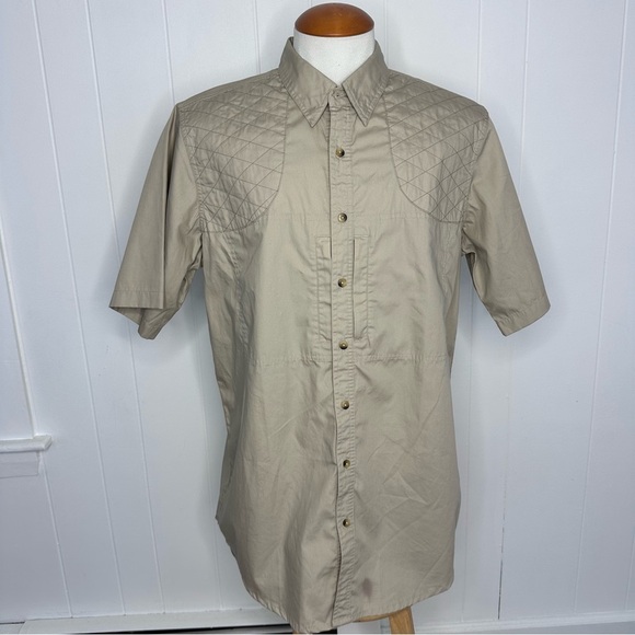 NEW w/ Flaw LL Bean Quilted Short Sleeve Shooting Shirt - Picture 1 of 11